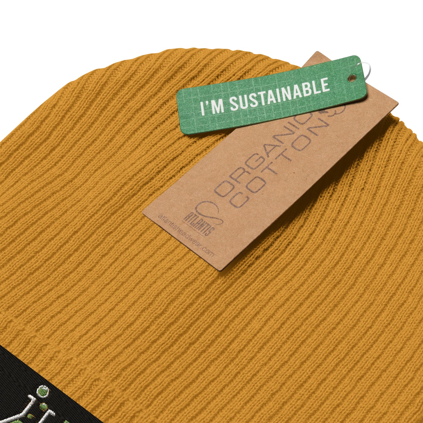 Organic ribbed beanie